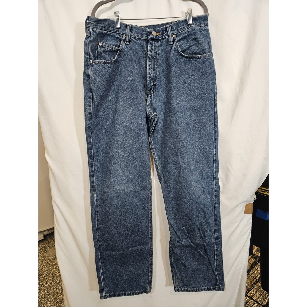 Wrangler Authentic Jeans 9760WDR Men's 34x32 Blue Medium Wash Straight